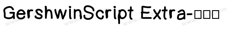 GershwinScript Extra字体转换